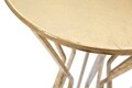 Masuta inalta Stick Glam , Mauro Ferretti, Ø 38x100 cm, fier, auriu