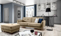 Canapea extensibila 3 locuri ELTAP, SO-BEL-09MO, Bellis, 220x90x83 cm, lemn/poliester, maro deschis