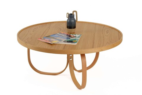 Masuta de cafea, Hanah Home, Jupiter, Lemn masiv, Stejar