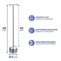 Opritor pentru usa Big Boy, Wenko, 11x68 cm, inox/TRP, argintiu/negru