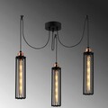 Lustra, Alby, 525NOR1457, Metal, Negru/Bronz