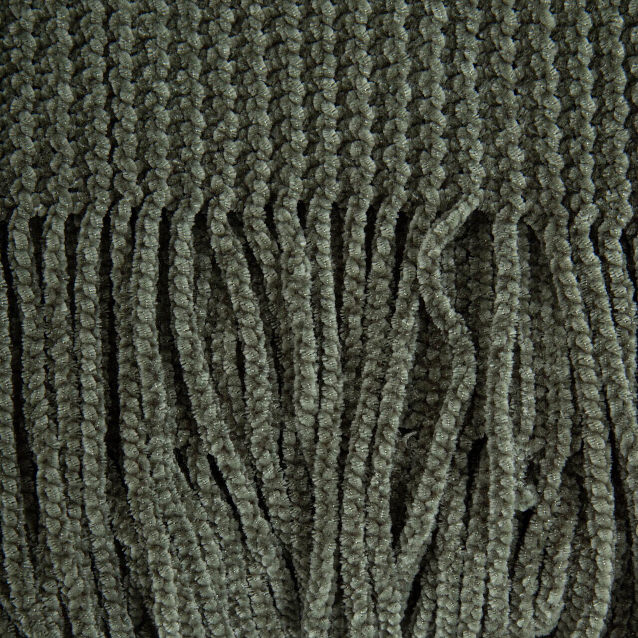Patura Chenille, Homla, 130x170 cm, poliester, kaki — imaginea 2