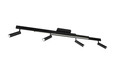 Plafoniera Zeno, TRIO, 133x8.5x15 cm, 5.5W, 12W, 4x SMD, 1x SMD, metal, negru mat