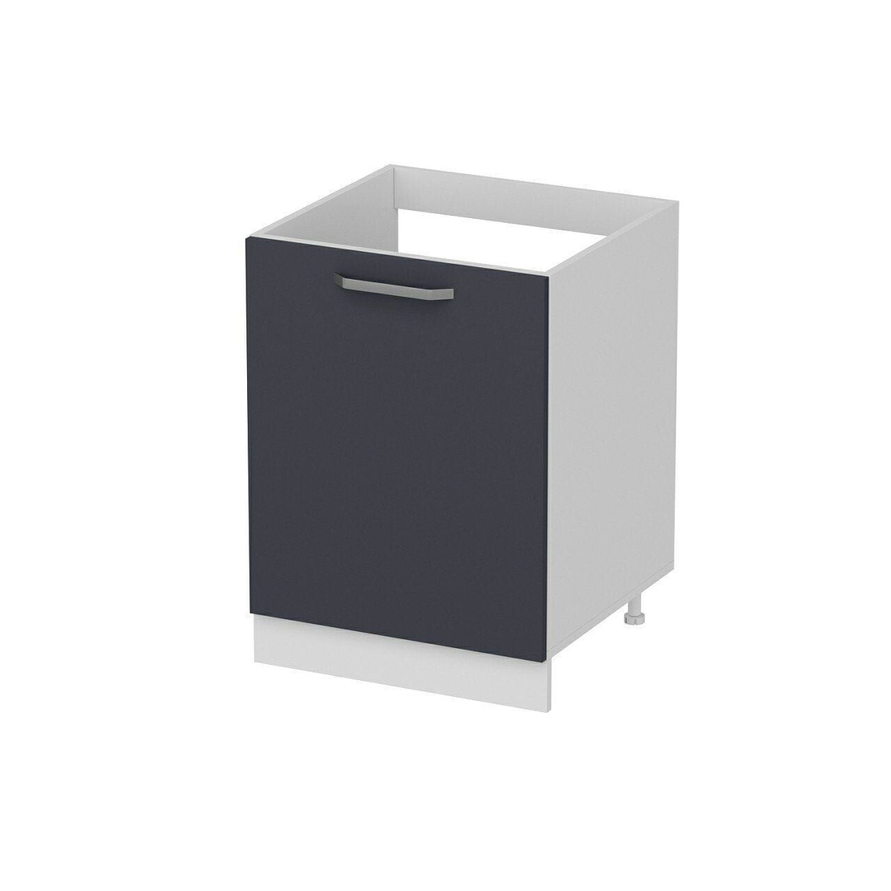 Dulap pentru bucatarie, Hanah Home, Minar, 60x87x58 cm, Alb / Antracit — imaginea 6