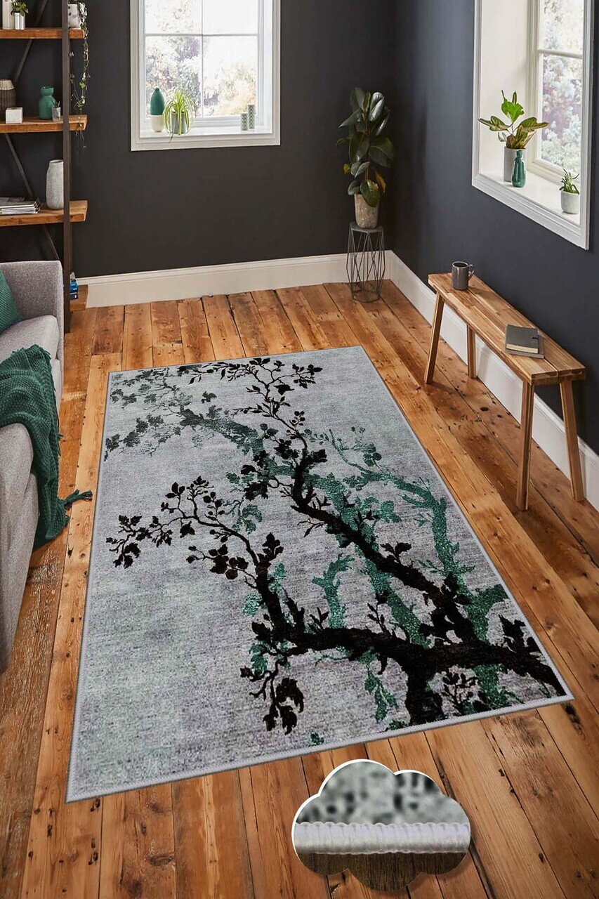 Covor Hmnt719 80x200 cm Poliester Multicolor