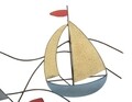 Decoratiune de perete Sea, Mauro Ferretti, 114.5x62.5 cm, fier, multicolor