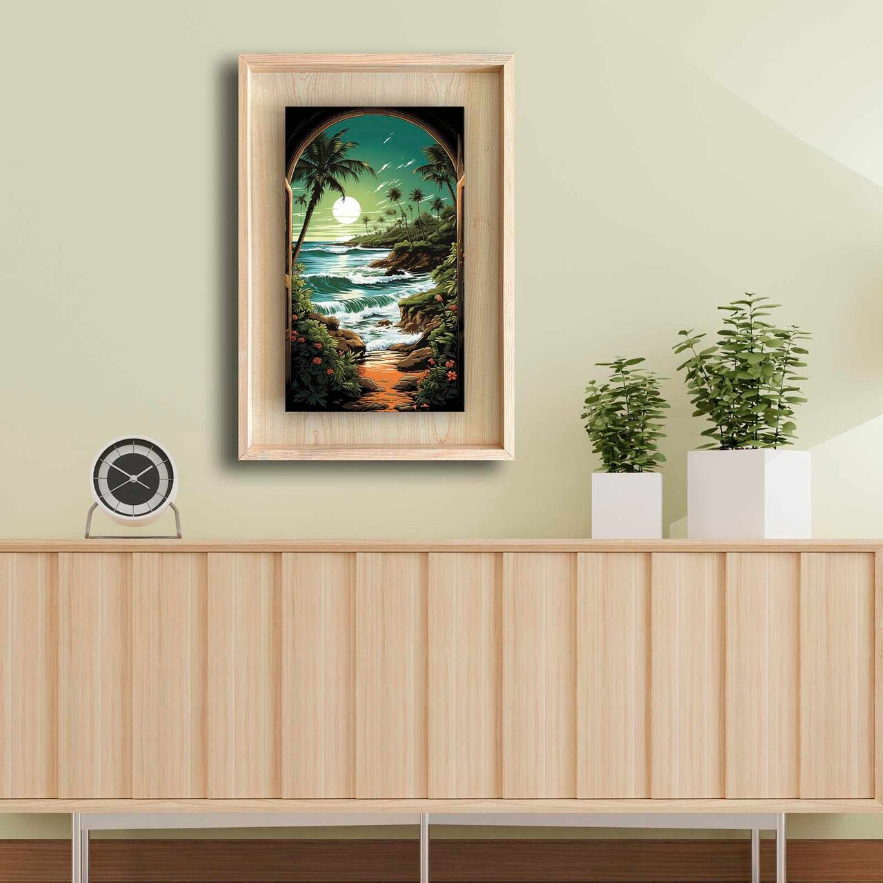 Tablou decorativ, Ahsakca, Fundal: 100% MDF de arțar (grosime: 2,7 mm) Vopsea: 100% MDF (grosime: 5 mm), Multicolor - view 2