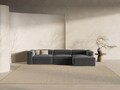 Coltar dreapta 4 locuri, Bergamo, Cosmopolitan Design, 344x152x70 cm, tesatura structurata, grafit