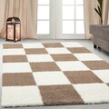 Covor Hugh, Decorino, 160x235 cm, polipropilena, crem/maro