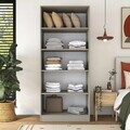 Dulap pentru haine, Hanah Home, BA306, 90x210x57.5 cm, Gresie