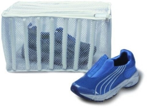 Husa protectie incaltaminte, 6290, 34x16x19 cm, mesh, alb