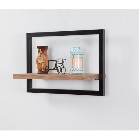 Raft pentru perete Decor Raf, Sapphire, 50x25x35 cm, maro/negru mezoni.ro