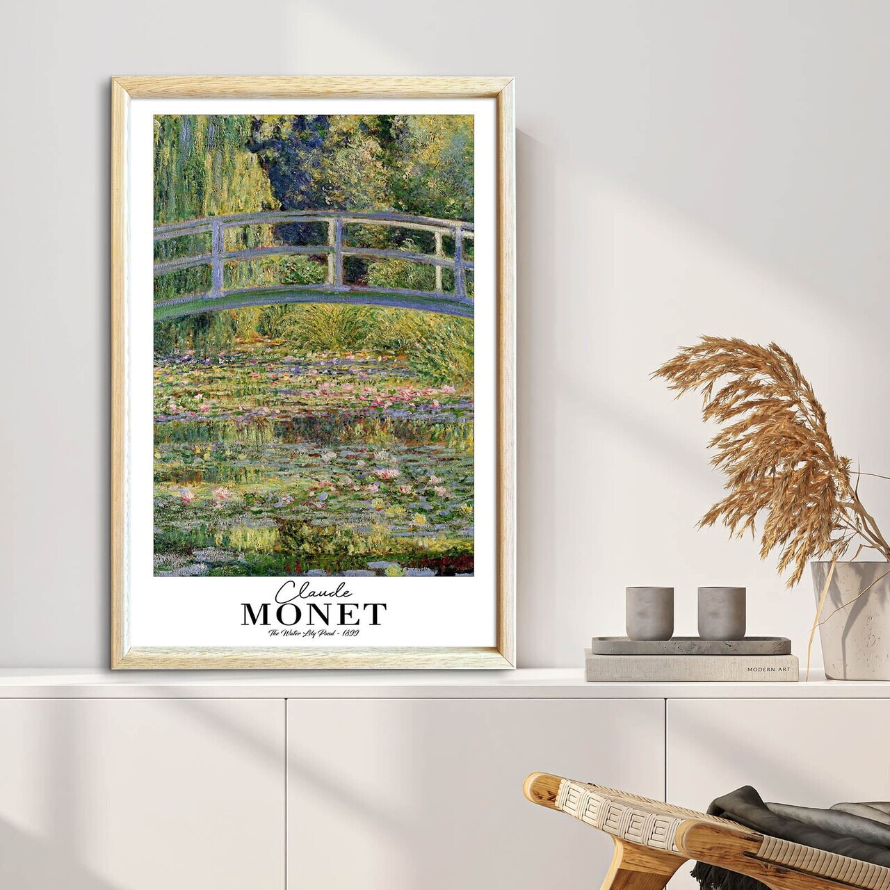 Tablou decorativ, 4262AHSMONET-018, Lemn masiv, Fundal: 100% MDF (Grosime: 2,7 mm), Multicolor - view 3