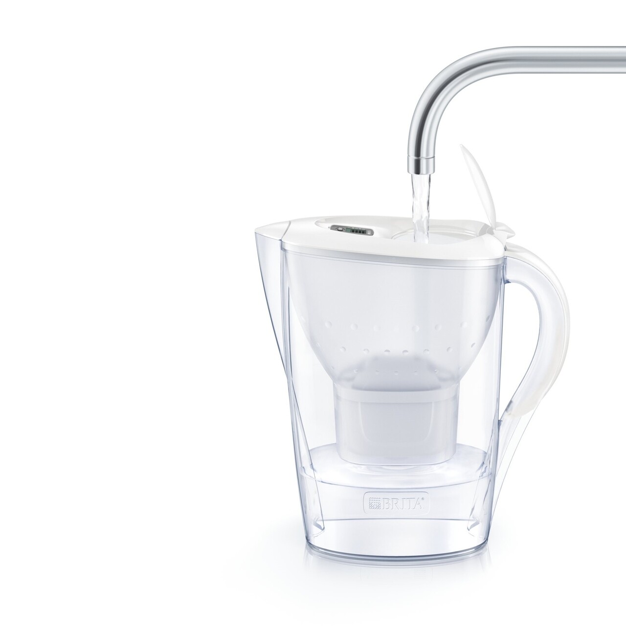 Cana Filtranta Brita, Marella MAXTRA+, Plastic, 2.4 L, Starter Pack + 3 Filtre, Alb