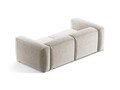 Canapea 2 locuri, Bergamo, Cosmopolitan Design, 224x108x70 cm, tesatura structurata, bej
