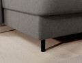 Coltar extensibil stanga 4 locuri ELTAP, LT-04RAQ, Berrto, 306x165x100 cm, lemn/poliester, gri inchis