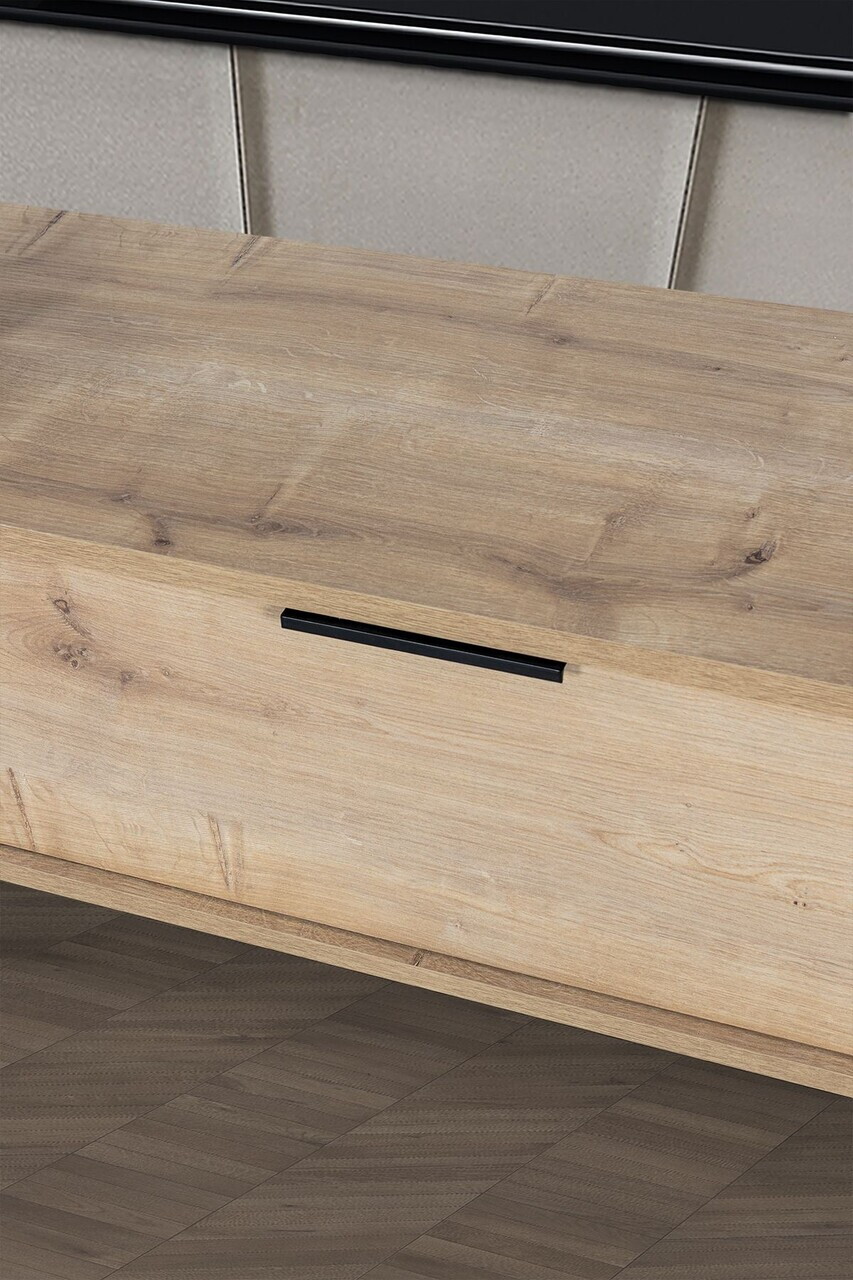 Comoda TV, Hanah Home, Mesir 3627, 160x47x35 cm, PAL, Maro — imaginea 6