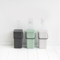 Cos de gunoi, Brabantia, Sort&Go, 12 L, 24.9x20x35.1 cm, polipropilena, verde jad