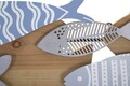Decoratiune de perete Fish Sea, Mauro Ferretti, 91x33.5 cm, fier/MDF, multicolor