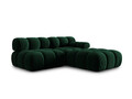 Canapea modulara 4 locuri cotiera stanga, Bellis-51, Micadoni Home, 282x94x70 cm, catifea, verde bottle