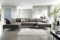Coltar stanga 6 locuri ELTAP, LT-04LO, Bretan, 350x205x107 cm, lemn/poliester, gri