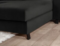Coltar extensibil dreapta 4 locuri ELTAP, Mari-40, Mariall, 288x200x92 cm, lemn/poliester, negru