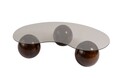 Masuta de cafea, Cerritos, Sphere, Nuc / Bronz