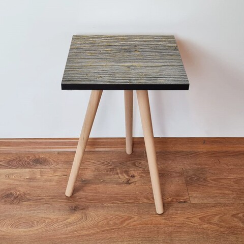 Masuta, Leona, Shp126, 35x42x35 cm, Bleumarin/Auriu