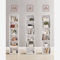 Corp biblioteca cu 6 rafturi, Vasagle, Scandinavian, 40x24x178.5 cm, PAL, alb