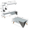 Set mobilier living, Hommy Craft, Beril, Alb