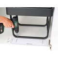 Cos de gunoi incorporat, Brabantia, Sort&Go, 2x10 L+20 L, 48.1x40.4x39.6 cm, polipropilena, gri inchis/verde jad