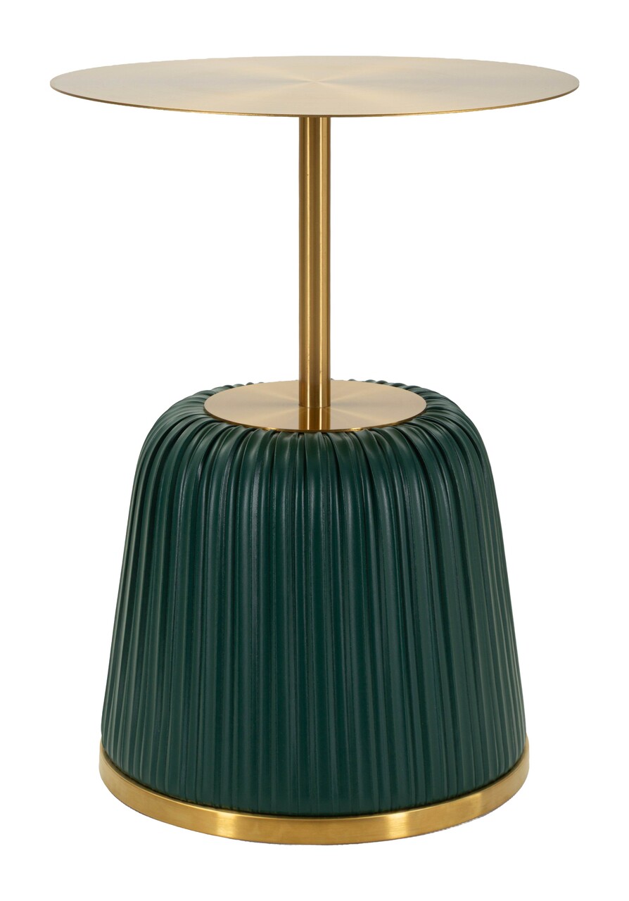 Masuta de cafea, Mauro Ferretti, Egle, 40x55 cm, metal/poliuretan, gri/verde - imagine 7