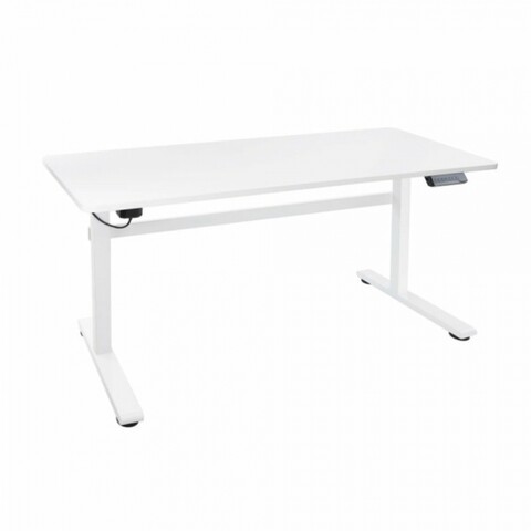 Birou, tooq, cu inaltime reglabila, 140 x 60 x 73/118 cm, mdf, alb
