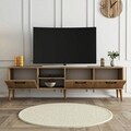 Comoda TV, Mezza, Exxen, 180x53x35 cm, Stejar