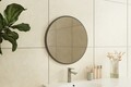 Oglinda decorativa, Siam, Ozze, 60x60x2.2 cm, MDF , Alb