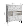 Consola, Elegance, Krista, Marmură Carrara
