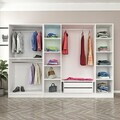 Dulap pentru haine, Hanah Home, Nisa, 270x210x52 cm, Alb