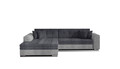 Coltar extensibil stanga 4 locuri, ELTAP, Sorento, 296x194x78 cm, lemn/poliester, gri/gri deschis