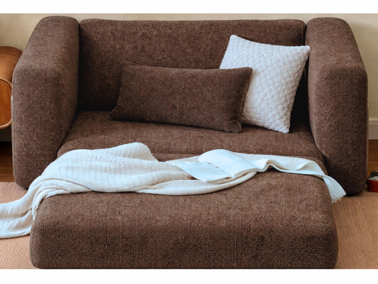 Fotoliu extensibil, Atelier del Sofa, 118FVL1102, Tesatura Boucle, Maro - view 4