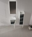 Dulap de baie cu chiuvetă, Hanah Home, Ferla 40, Cașmir mat