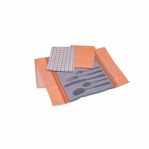 Set 3 prosoape asortate de bucătărie Peach, multicolor