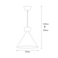 Lustra, Tatum, 584TTM1134, Metal, Negru/Cupru