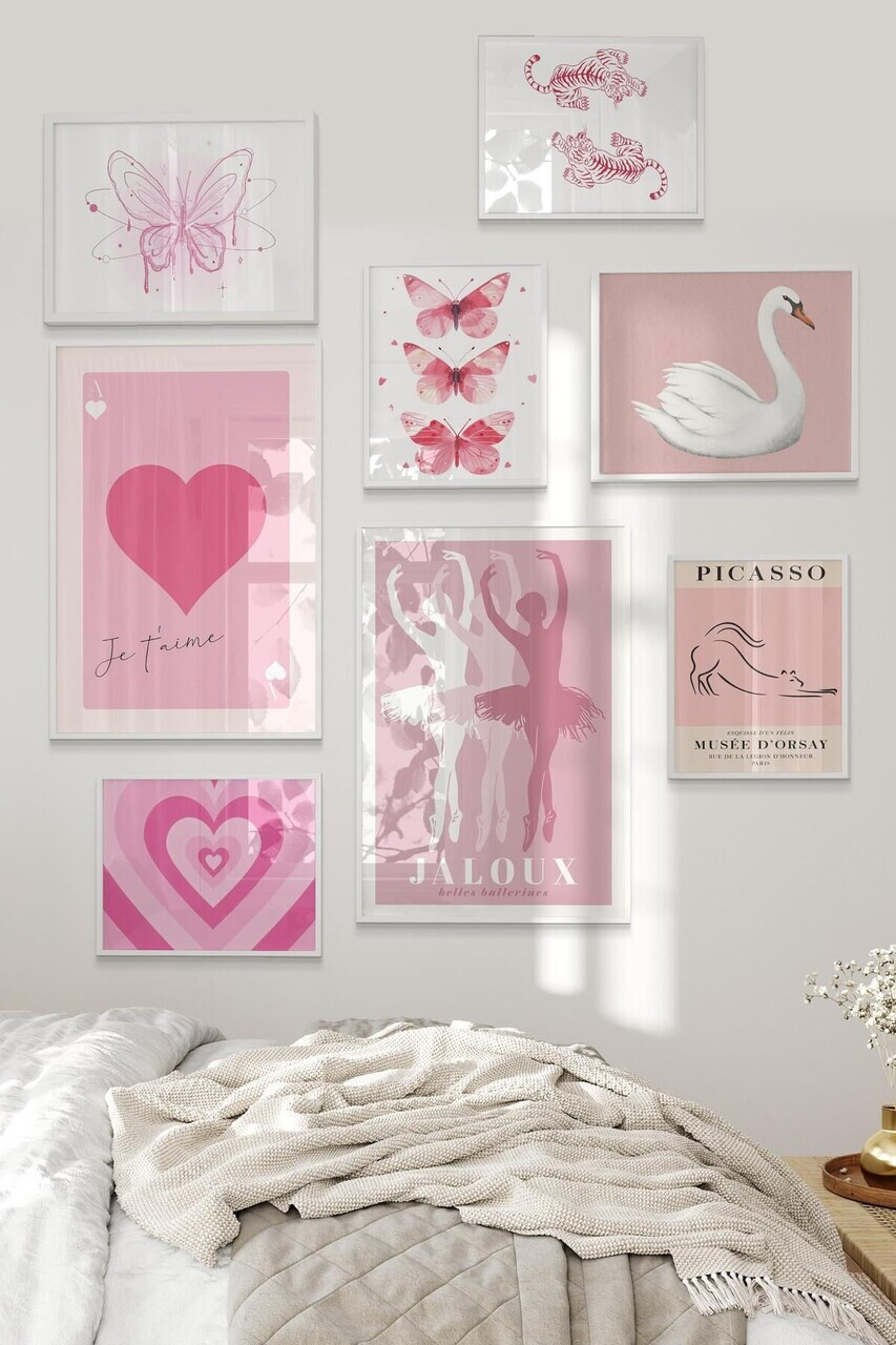 Tablou decorativ, Çgs-005-White-Kck, Lemn masiv, Față: 100% PVC STICLĂ, Multicolor - view 2