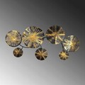 Decoratiune de perete, Eysan, Metal, Dimensiune: 82 x 39 x 7 cm, Multicolor