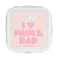 Cutie pentru pranz, Safta, Love, 13 x 7.5 x 13 cm, poliuretan, multicolor
