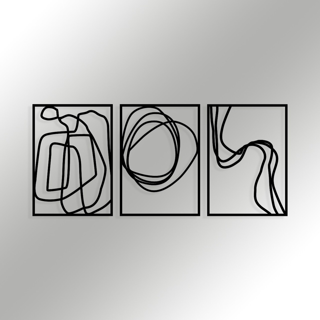 Decoratiune de perete, Achermus, Dimensiune: 120 x 54 cm, Negru - view 5