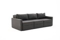 Canapea extensibila cu 3 locuri, Balcab Home, 825BLC4325, Cadru: 100% LEMN DE BRAD, Antracit