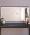 Oglinda decorativa, Siam, Mofo, 60x120x2.2 cm, MDF , Alb