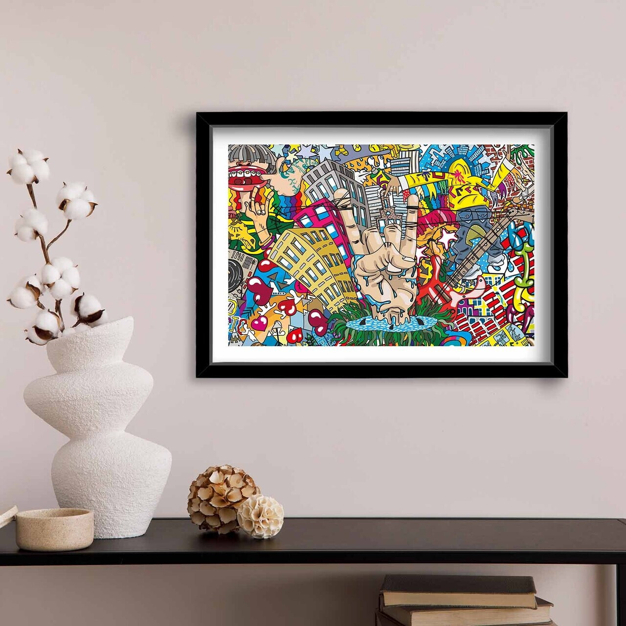 Tablou decorativ, 3550POP-012, Grosimea cadrului: 20 mm, Multicolor — imaginea 2