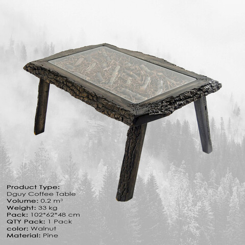 Masuta de cafea, massive design, dguy, 100x46x60 cm, negru